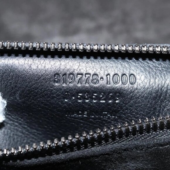 BALENCIAGA Shoulder Bag Leather Black Auth - Picture 12 of 15